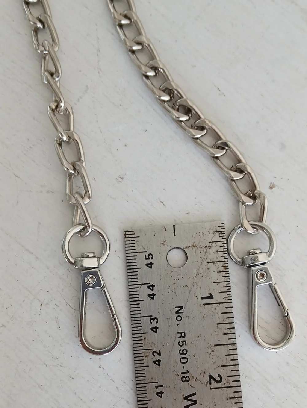 Silver Chain Replacement Shoulder Bag Strap - Picture 2 of 4